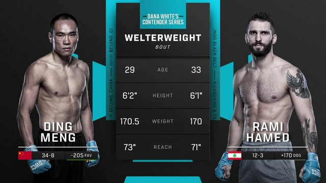 Contender Series 2024 - Meng Ding vs Rami Hamed - August 13, 2024