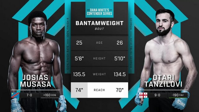 Contender Series 2024 - Otar Tanzilov vs Josias Musasa - September 10, 2024