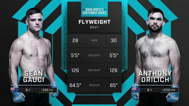 Contender Series 2024 - Sean Gauci vs Anthony Drilich - October 8, 2024