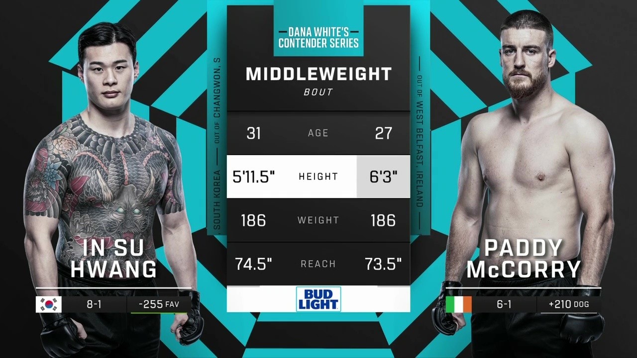 DWCS - S9W6 - In Soo Hwang vs Paddy McCorry - September 16, 2025