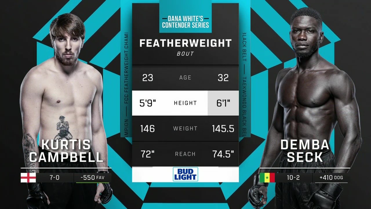 DWCS - S9W8 - Kurtis Campbell vs Demba Seck - September 30, 2025