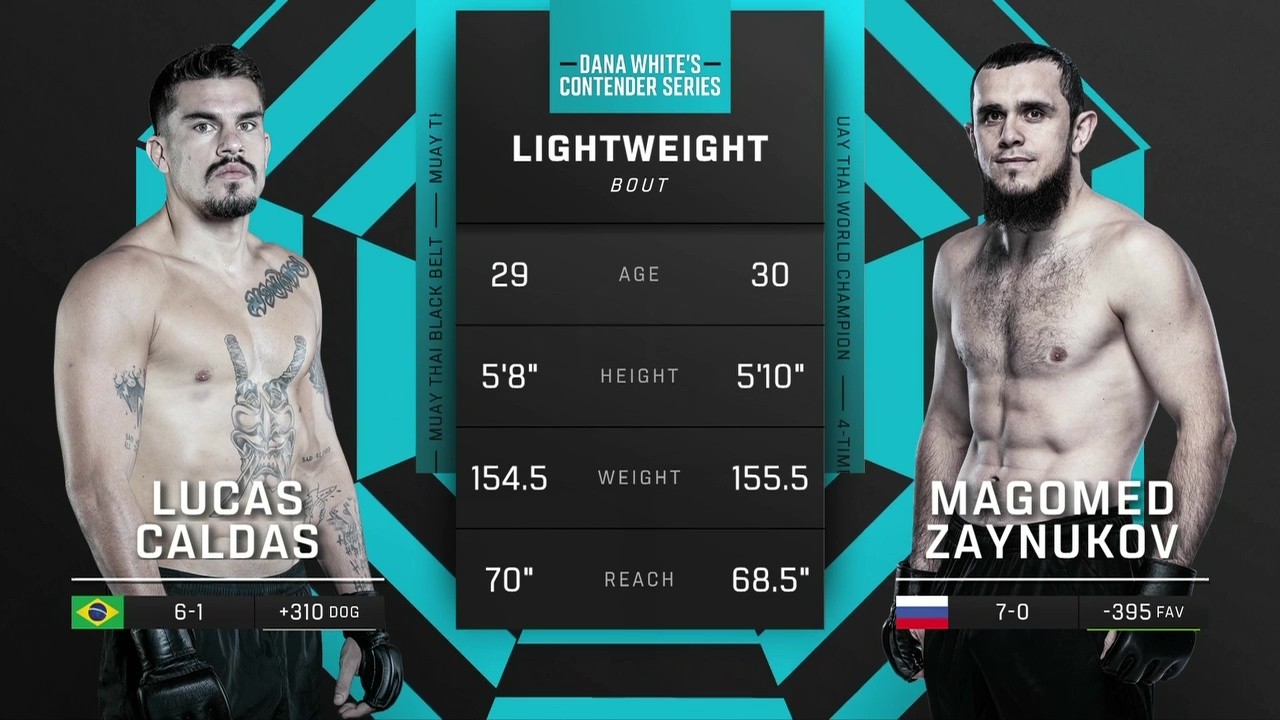 DWCS - S9W9 - Lucas Caldas vs Magomed Zaynukov - October 7, 2025