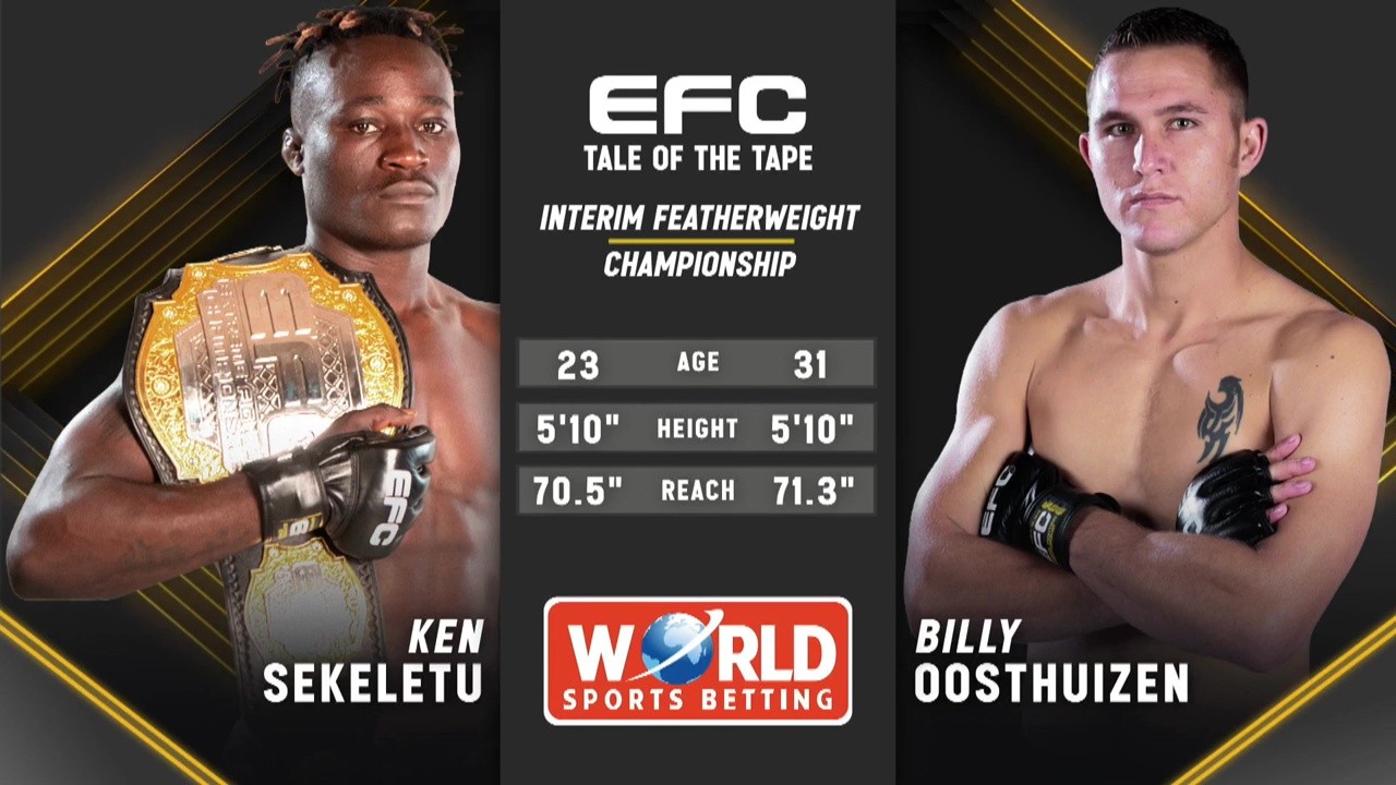 EFC 128 - Billy Oosthuizen vs Ken Sekeletu - October 9, 2025