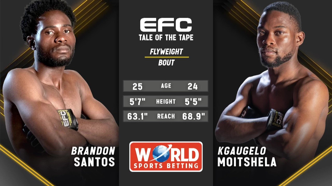 EFC 128 - Brandon Santos vs Kgaugelo Moishela - October 9, 2025