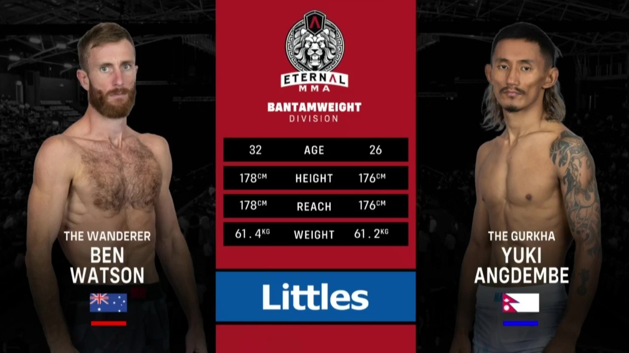 Eternal MMA 96 - Ben Watson vs Yuki Angdembe - June 21, 2025
