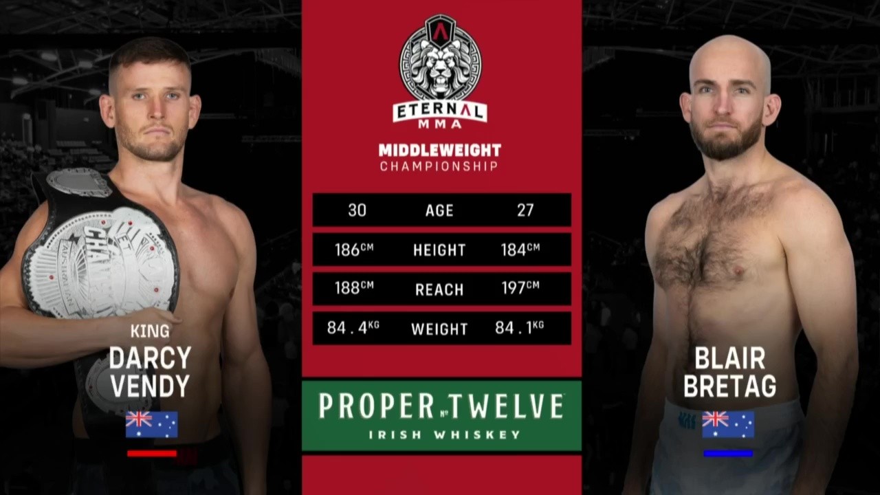 Eternal MMA 96 - Darcy Vendy vs Blair Bretag - June 21, 2025