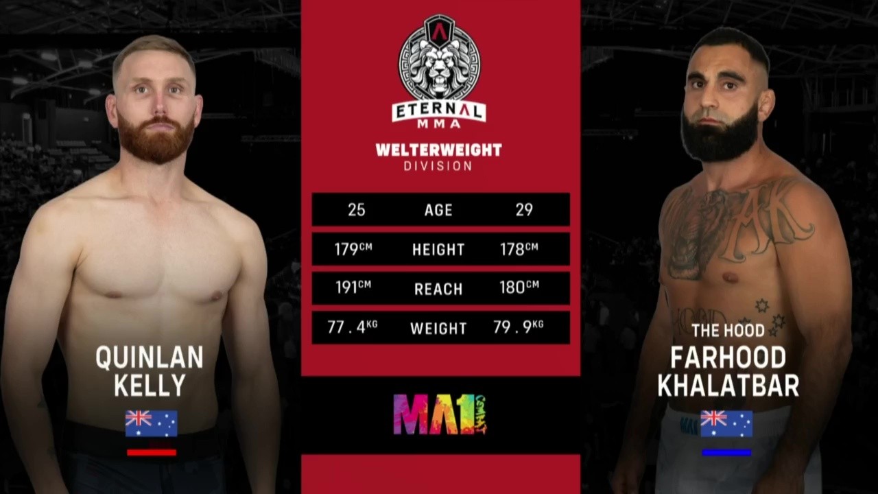 Eternal MMA 96 - Quinn Kelly vs Farhood Khalabtar - June 21, 2025