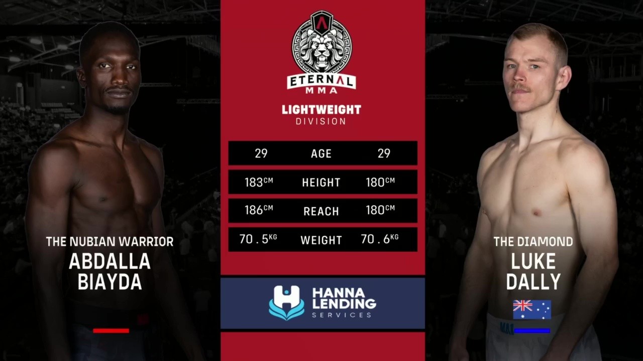 Eternal MMA 99 - Abdalla Biayda vs Luke Dally - October 11, 2025