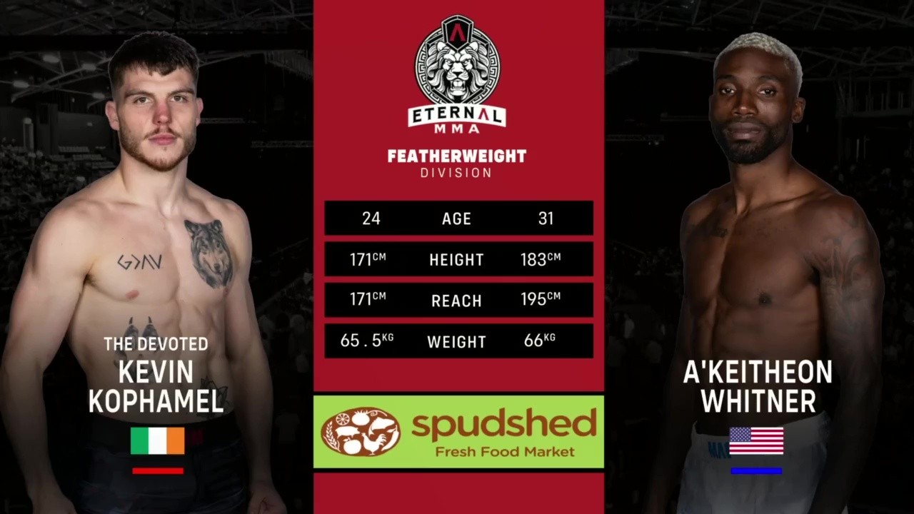 Eternal MMA 99 - Kevin Kophamel vs A'Keitheon Whitner - October 11, 2025