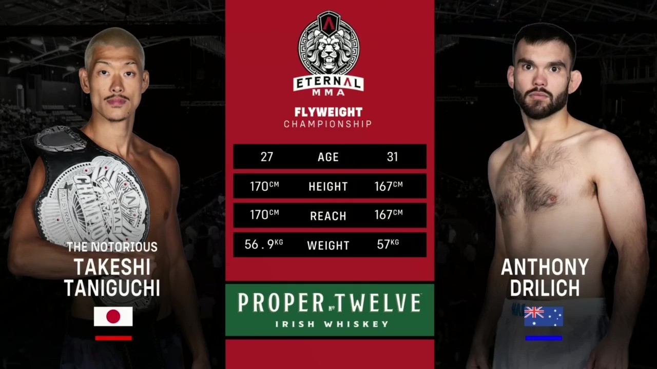 Eternal MMA 99 - Takeshi Taniguchi vs Anthony Drilich - October 11, 2025