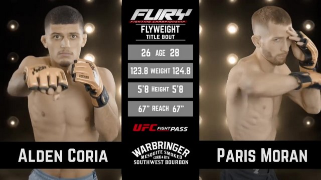 Fury FC 100 - Alden Coria vs Paris Moran - January 12, 2025