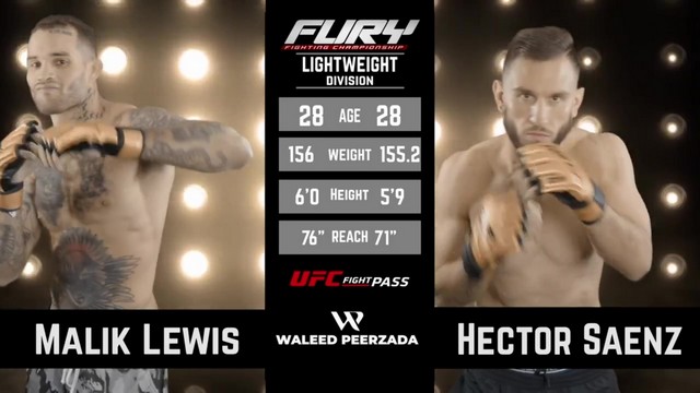 Fury FC 100 - Hector Saenz vs Malik Lewis - January 12, 2025