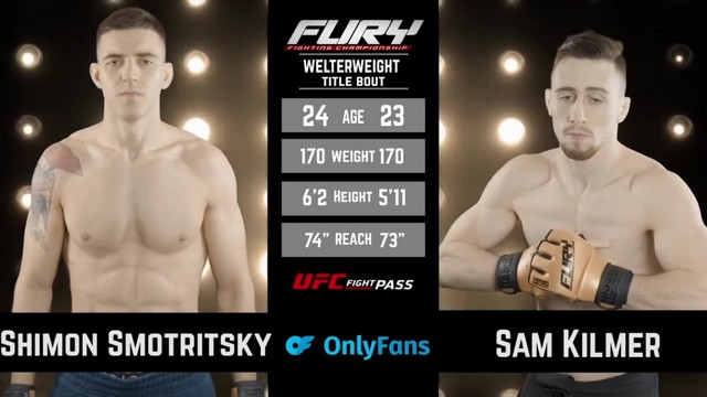 Fury FC 100 - Sam Kilmer vs Shimon Smotritsky - January 12, 2025