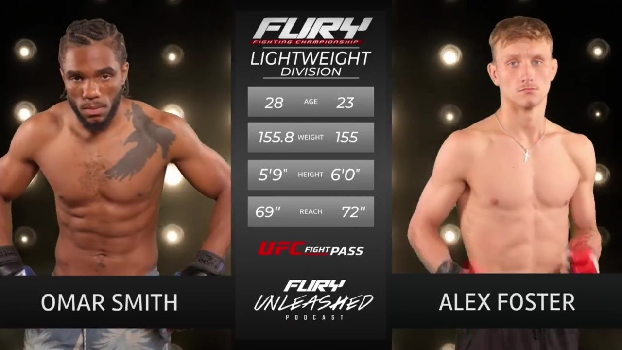 Fury FC 108 - Alex Foster vs Omar Smith - August 22, 2025