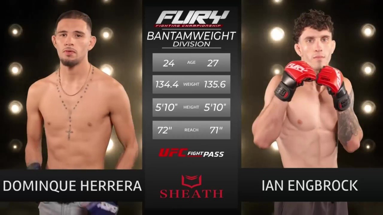 Fury FC 108 - Ian Engbrock vs Dominque Herrera - August 22, 2025