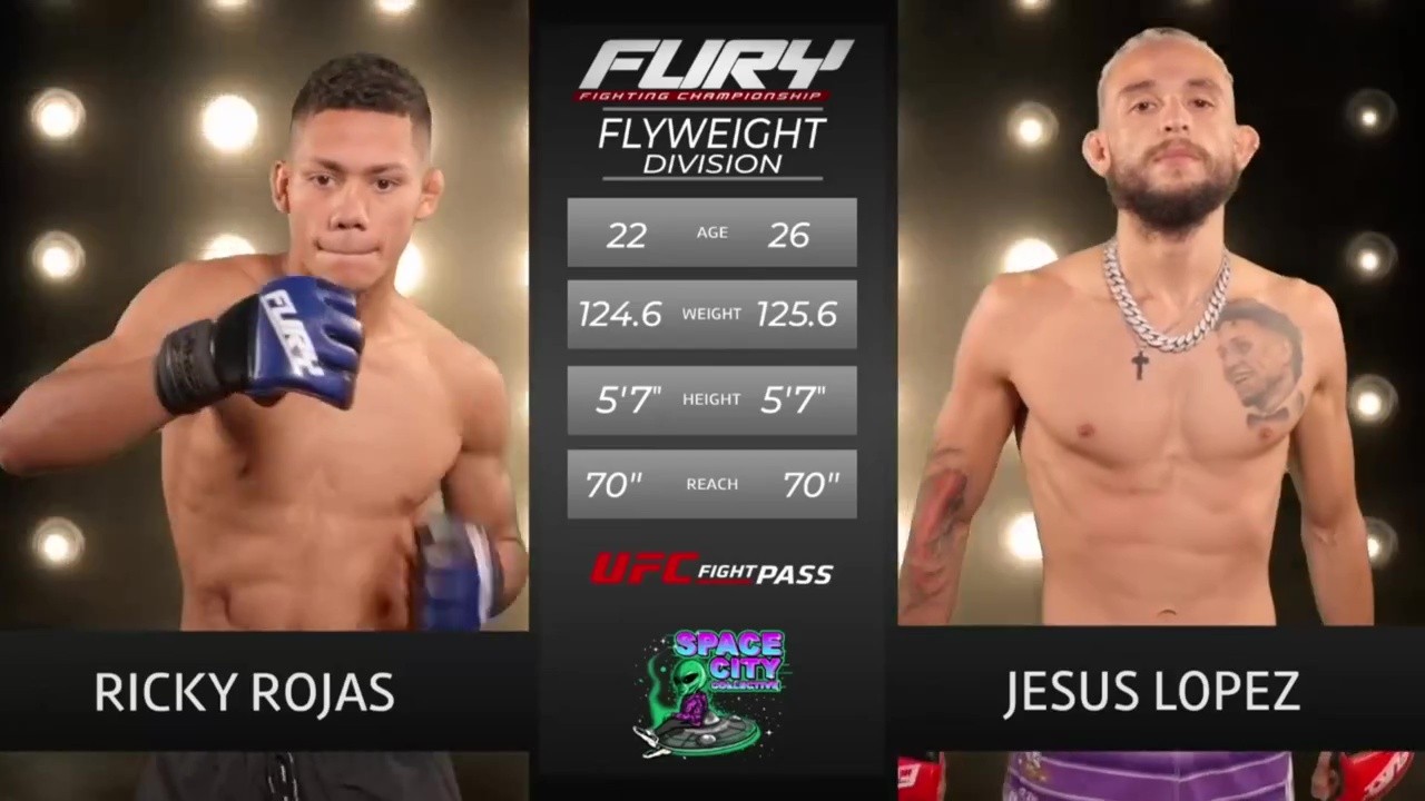 Fury FC 108 - Ricky Rojas vs Chuy Lopez - August 22, 2025