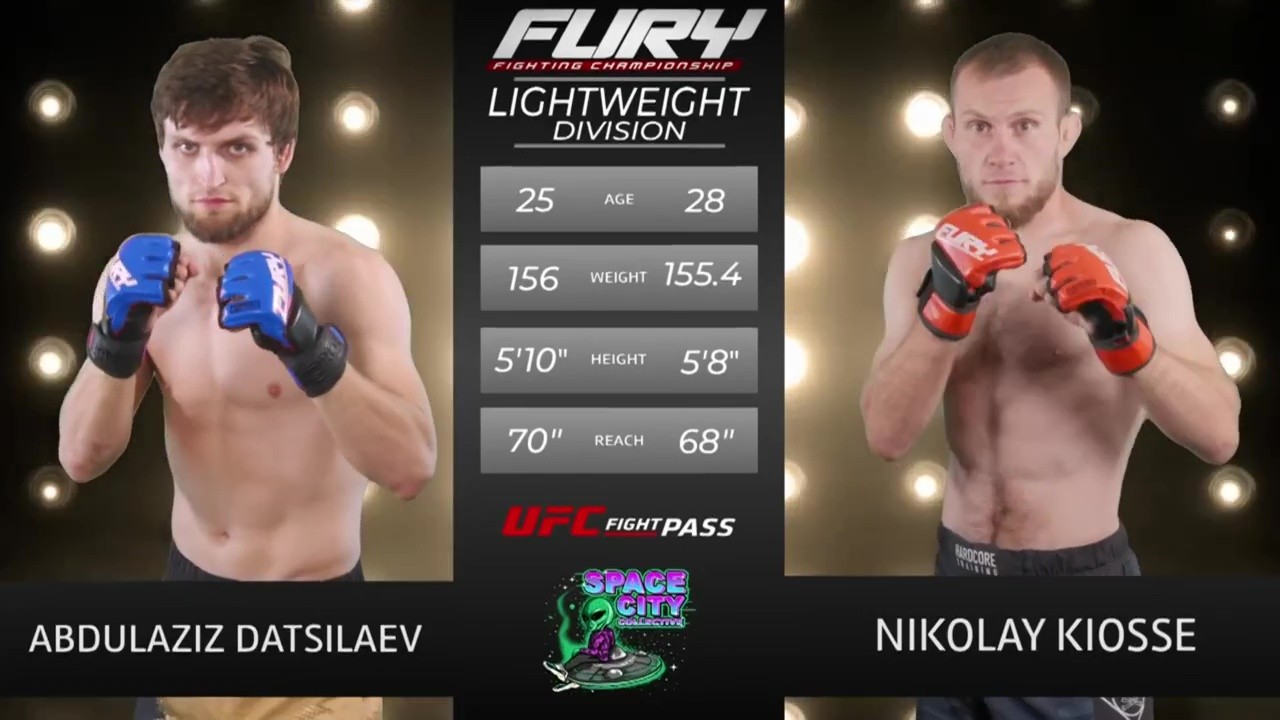 Fury FC 109 - Nikolay Kiosse vs Abdulaziz Datsilaev - September 7, 2025
