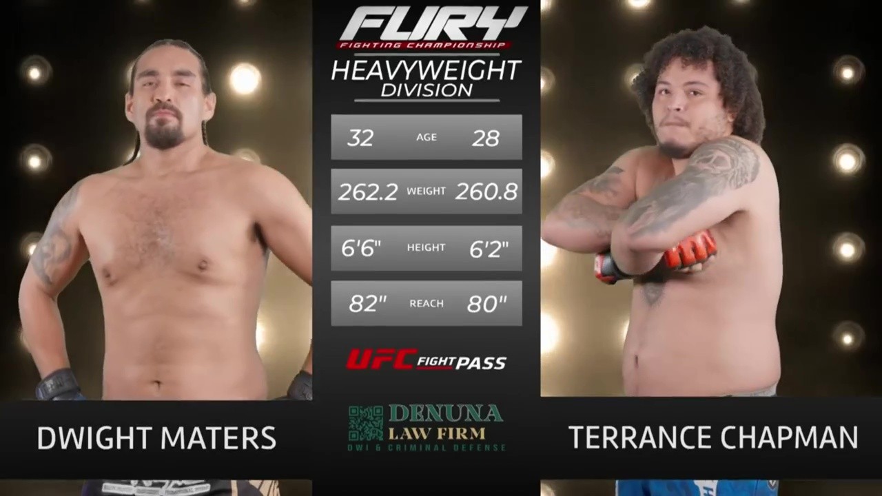 Fury FC 109 - Terrance Chatman vs Dwight Maters - September 7, 2025