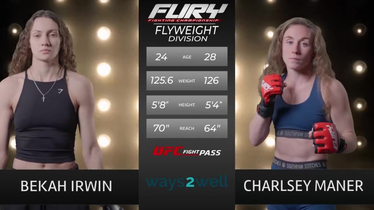 Fury FC 110 - Bekah Irwin vs Charlsey Maner - October 17, 2025