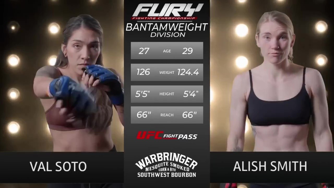 Fury FC 110 - Valerie Ann Marie Soto vs Alish Smith - October 17, 2025