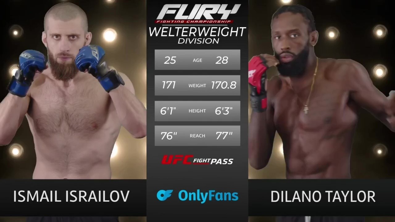Fury FC 111 - Dilano Taylor vs Ismail Israilov - November 9, 2025