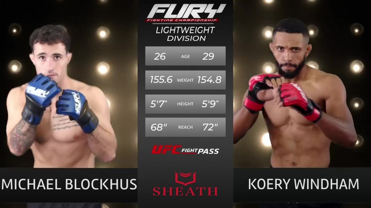 Fury FC 111 - Koery Windham vs Michael Blockhus - November 9, 2025