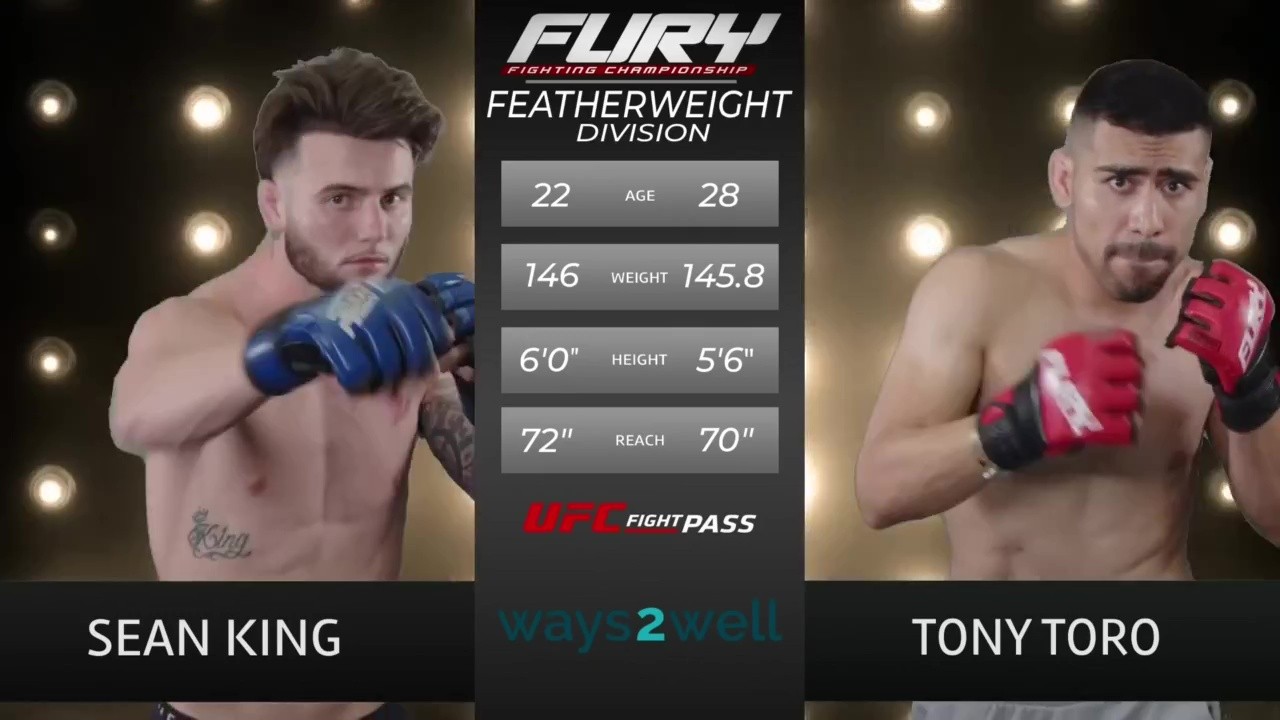 Fury FC 111 - Sean King vs Tony Toro - November 9, 2025