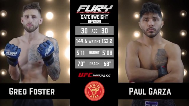 Fury FC 90 - Gregory Foster vs Paul Garza - May 11, 2024