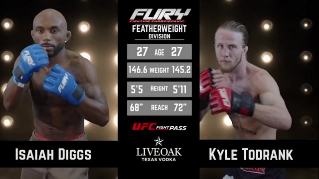 Fury FC 90 - Isaiah Diggs vs Kyle Todrank - May 11, 2024