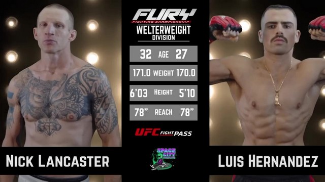 Fury FC 90 - Luis Hernandez vs Nick Lancaster - May 11, 2024