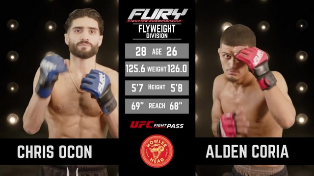 Fury FC 98 - Alden Coria vs Chris Ocon - November 3, 2024