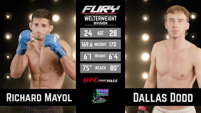 Fury FC 98 - Dallas Dodd vs Richard Mayol - November 3, 2024