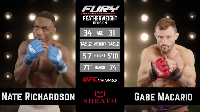 Fury FC 98 - Gabriel Macário vs Nate Richardson - November 3, 2024