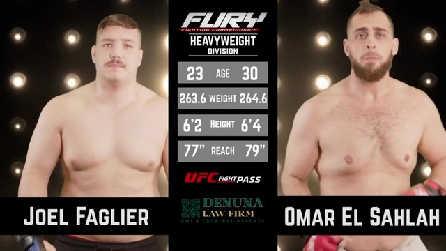 Fury FC 98 - Omar El-Sahlah vs Joel Faglier - November 3, 2024