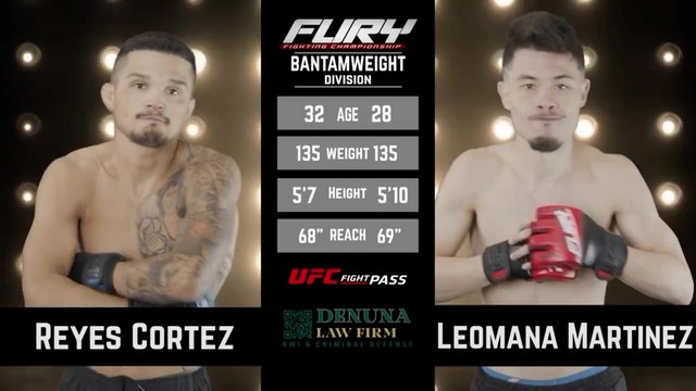 Fury FC 99 - Mana Martinez vs Reyes Cortez - December 15, 2024