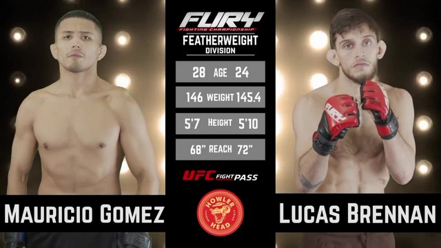 Fury FC 99 - Mauricio Gomez vs Lucas Brennan - December 15, 2024