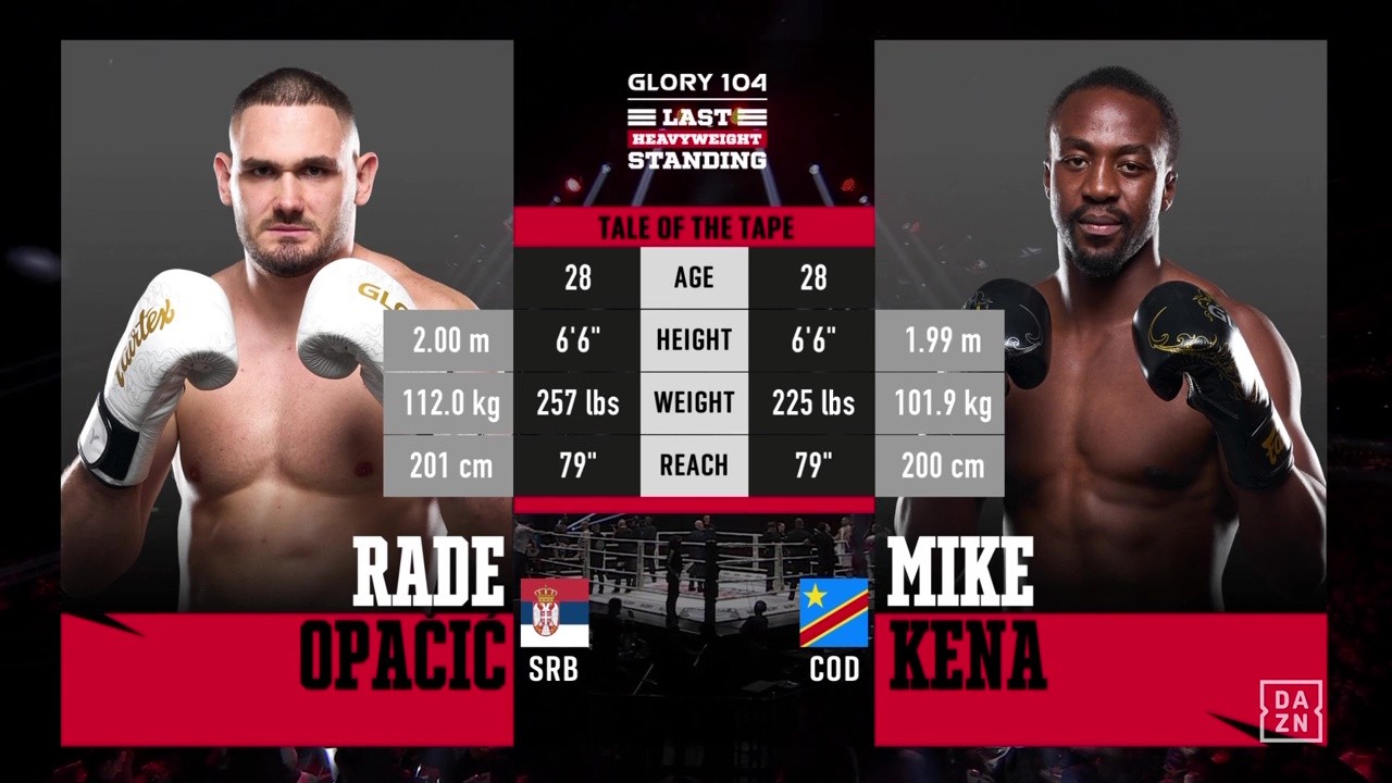 Glory 104 - Rade Opacic vs Mike Kena - October 11, 2025