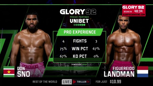 Glory 92 - Don Sno vs Figuereido Landman - May 17, 2024