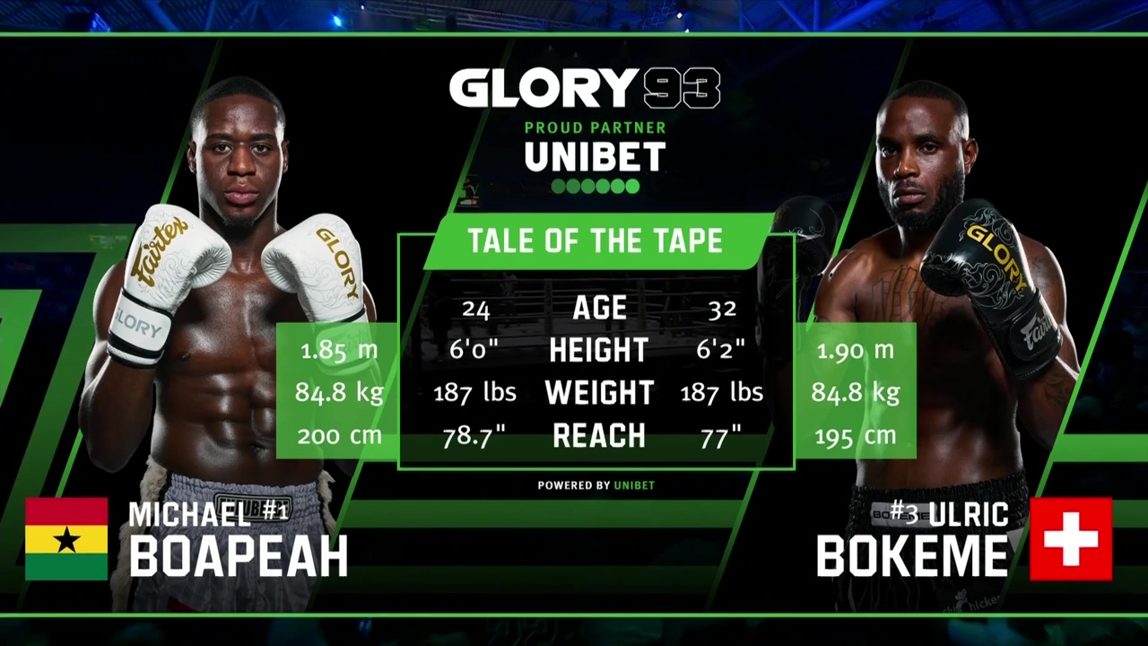 Glory 93 - Michael Boapeah vs Ulric Bokeme - July 20, 2024