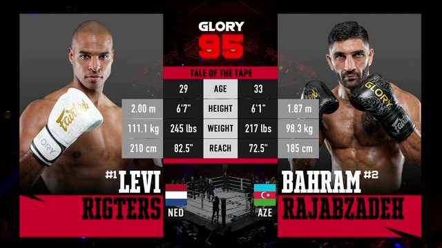 Glory 95 - Levi Rigters vs Bahram Rajabzadeh - September 21, 2024