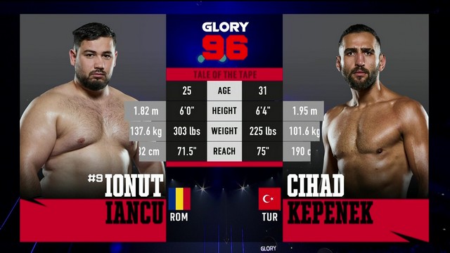 Glory 96 - Ionut Iancu vs Cihad Kepenek - October 12, 2024