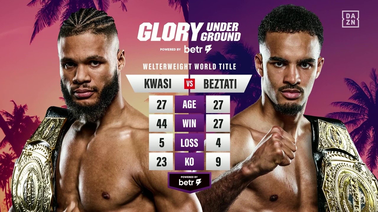 Glory Underground - Chico Kwasi vs Tyjani Beztati - May 1, 2025