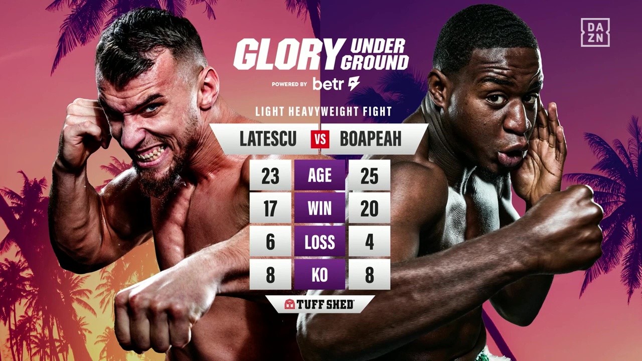 Glory Underground - Michael Boapeah vs Ștefan Lătescu - May 1, 2025