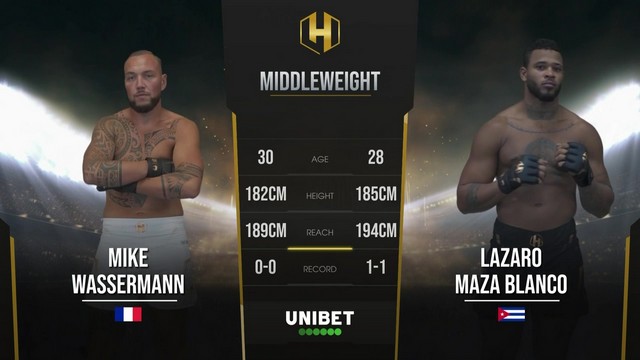 Hexagone MMA 20 - Lazaro Maza Blanco vs Mike Wassermann - September 14, 2024