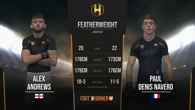 Hexagone MMA 20 - Paul Denis Navero vs Alex Andrews - September 14, 2024