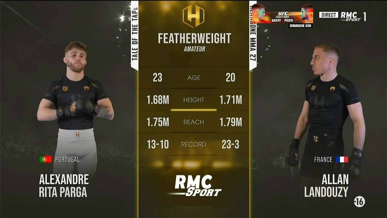 Hexagone MMA 27 - Allan Landouzy vs Alexandre Rita - April 25, 2025