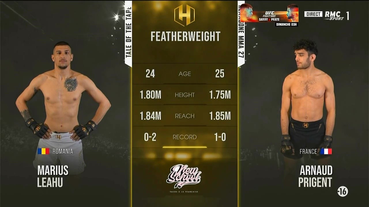 Hexagone MMA 27 - Arnaud Prigent vs Marius Leahu - April 25, 2025