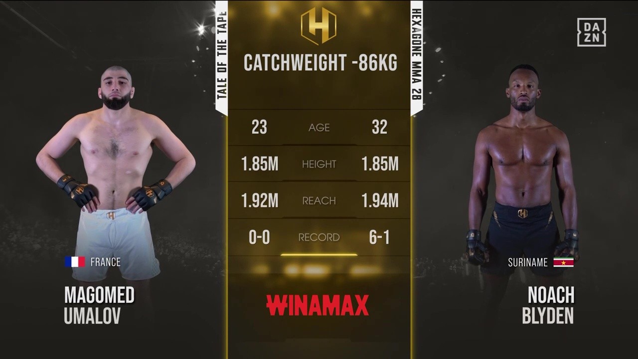 Hexagone MMA 28 - Noach Blyden vs Magomed Umalov - May 3, 2025