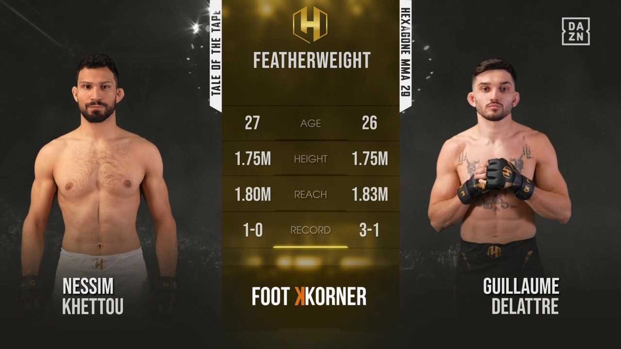Hexagone MMA 29 - Guillaume Delattre vs Nessim Khettou - May 24, 2025