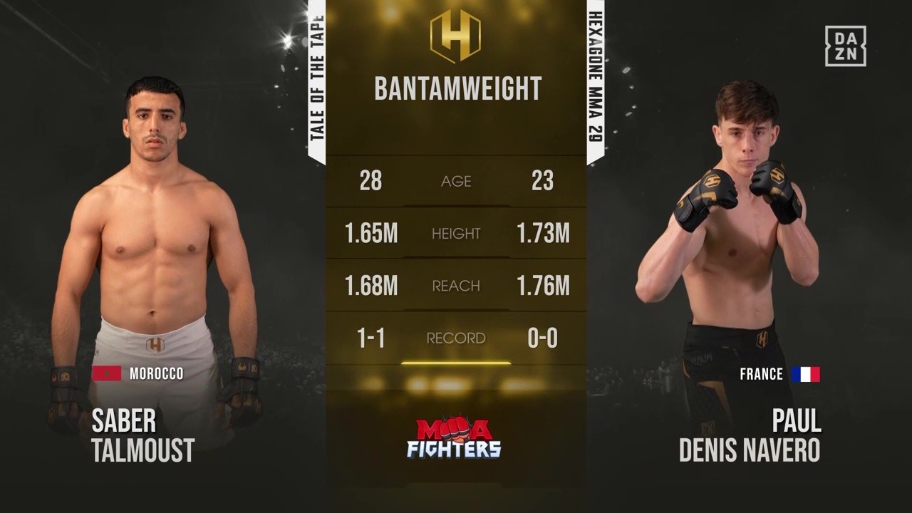 Hexagone MMA 29 - Paul Denis Navero vs Sabir Talmoust - May 24, 2025